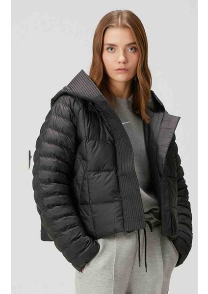 Therma-Fit Primaloft® Thermoplume® Oversized Swoosh Puffer Full-Zip Hoodie Kadın Mont