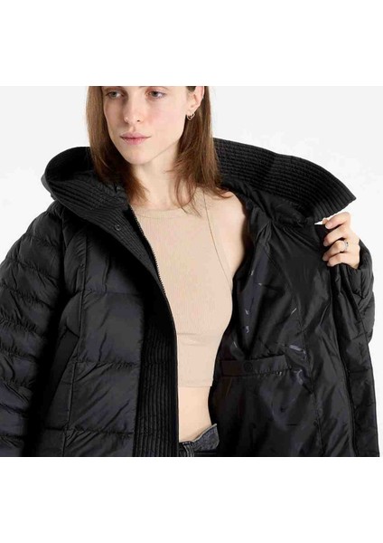 Therma-Fit Primaloft® Thermoplume® Oversized Swoosh Puffer Full-Zip Hoodie Kadın Mont modelleri