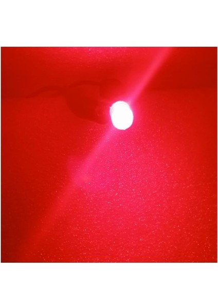 ( 5 x Adet ) 1 Set LED T10 Dipsiz Ampul 12V Dıamond Pıne Red (5W Dipsiz Ampul Elmas Cam Kırmızı)