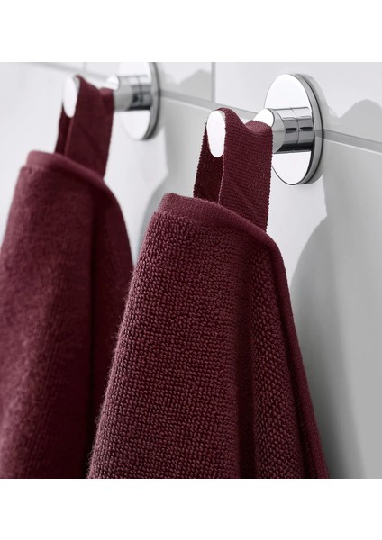 3 Adet Çizgili Havlu 30X30 cm 3'lü Set Askılı Banyo Havlusu Koyu Kırmızı Renk El Yüz Havlusu %100 Pamuk fırsatları