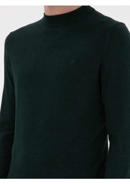 Erkek Zümrüt Slim Fit Basic Kazak 50296402-VR055