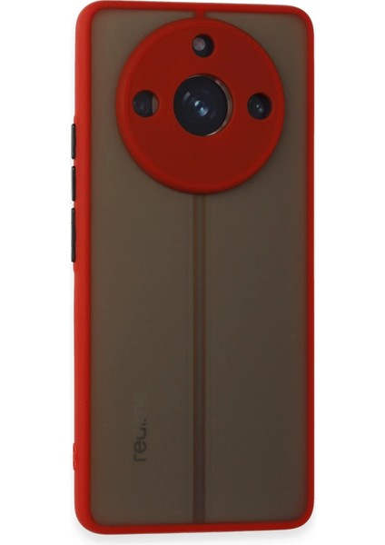 Realme 11 Pro Kılıf Montreal Silikon Kapak - Kırmızı Inslm