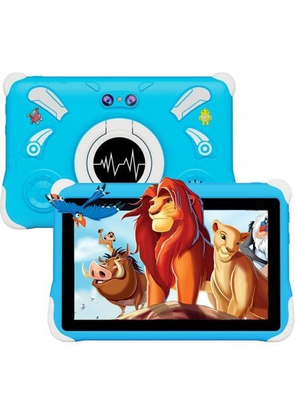 T15 Mavi 4gb +128 GB Tablet Çocuk Tableti Kılıf Hediyeli