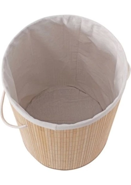 Decohandy Yuvarlak Bambu Kirli Sepeti modelleri