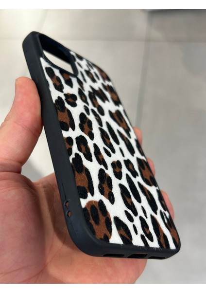 Iphone 14 Pro Max Uyumlu Leopar Desenli Tüylü Silikon Kılıf modelleri