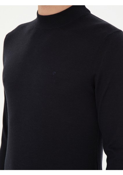 Erkek Lacivert Slim Fit Kazak 50296503-VR033