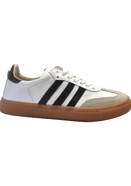 S.89 Hakiki Deri Ortopedik Bağlı Casual Günlük Unisex Ayakkabı