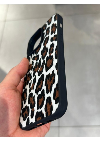 Iphone 14 Plus ve 15 Plus Uyumlu Leopar Desenli Tüylü Silikon Kılıf fiyatları
