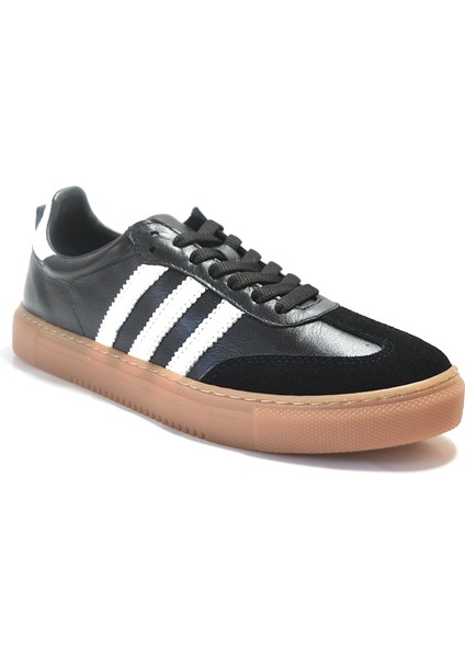 S.89 Hakiki Deri Ortopedik Bağlı Casual Günlük Unisex Ayakkabı