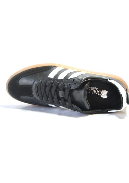 S.89 Hakiki Deri Ortopedik Bağlı Casual Günlük Unisex Ayakkabı