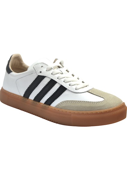 S.89 Hakiki Deri Ortopedik Bağlı Casual Günlük Unisex Ayakkabı