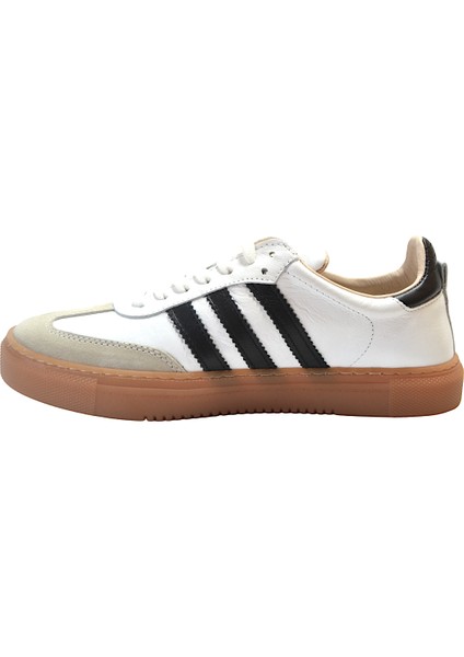 S.89 Hakiki Deri Ortopedik Bağlı Casual Günlük Unisex Ayakkabı
