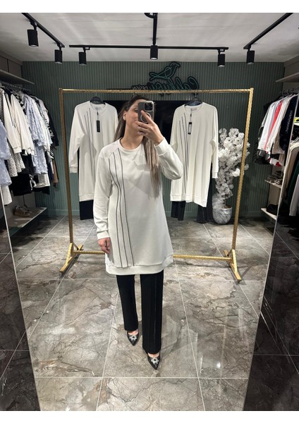 Bambu Modal Taş Detaylı Takım