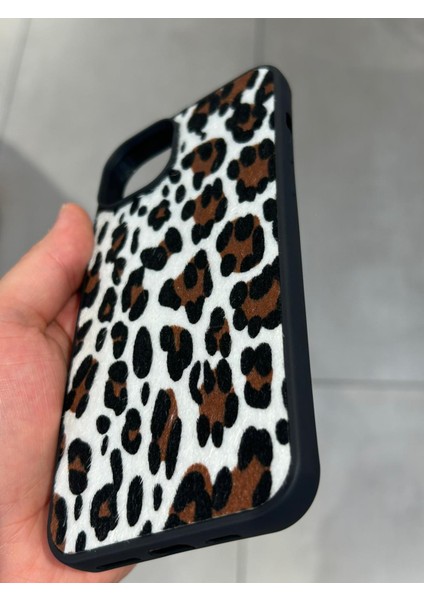 Iphone 16 Pro Max Uyumlu Leopar Desenli Tüylü Silikon Kılıf fiyatları