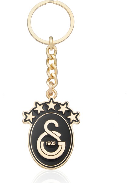 5 Yıldız Siyah Gold Metal Anahtarlık