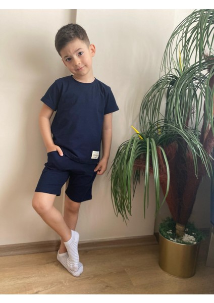 Bisiklet Yakalı Tişört Şort Erkek Çocuk Ikili Takım fiyatları