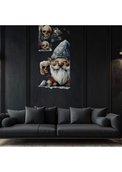 Gotik Cüce ve Kafatası Duvar Sticker Seti fiyatları