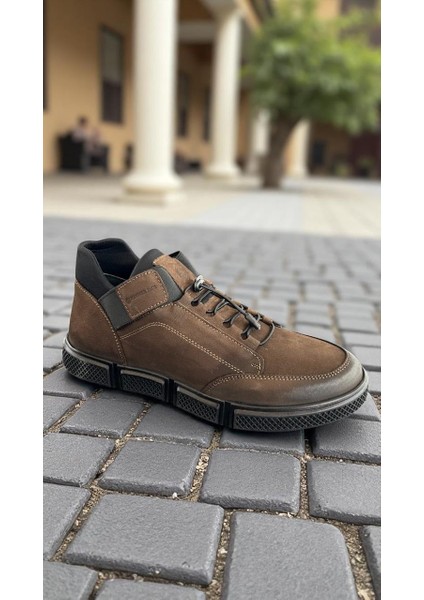 Bilbao Kahve Torje Hakiki Deri Tam Ortopedik Casual Günlük Erkek Ayakkkabı fırsatları
