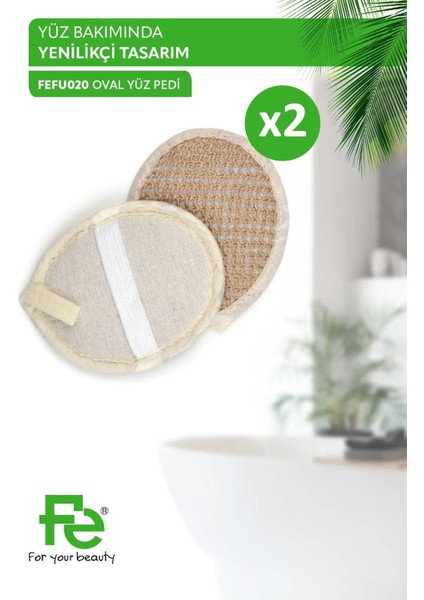 Fe Oval Yüz Pedi 2 Adet