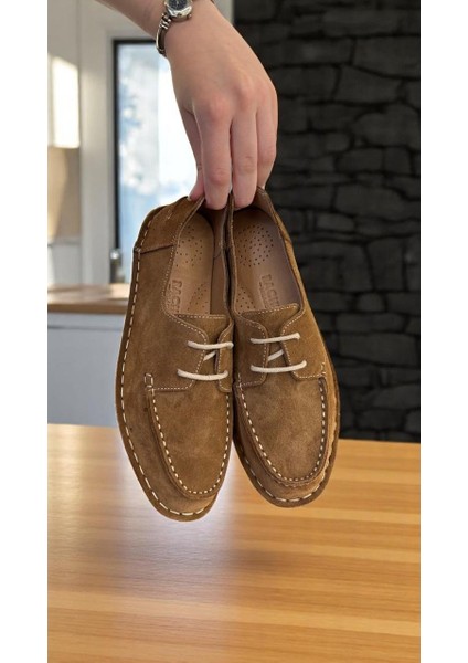 Rachel 178 Taba Renk Hakiki Deri Tam Ortopedik Casual Günlük Kadın Ayakkabı