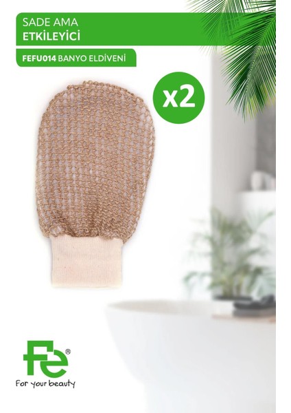 Fe Kavramalı Banyo Eldiveni 2 Adet