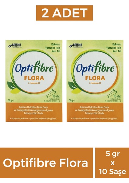 Opti Fibre Flora 5 gr x 10 Saşe 2 Adet