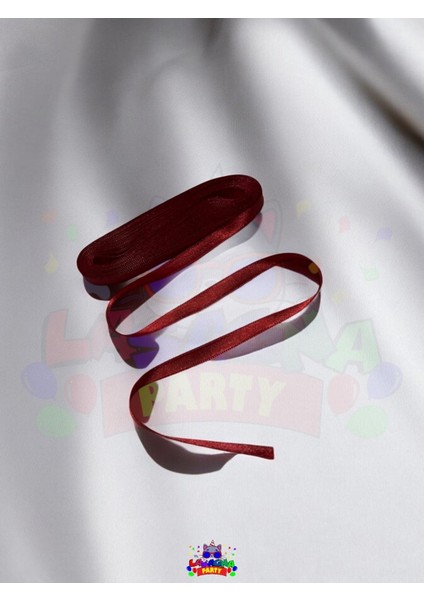 Polyester Saten Kırmızı Kurdele 10 Metre