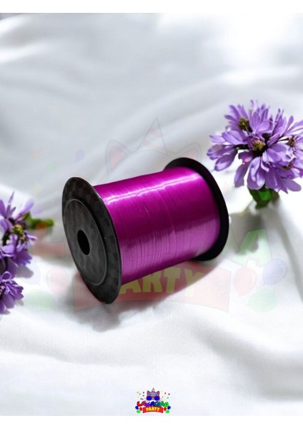 Fuşya Düz Şerit Rafya 200M