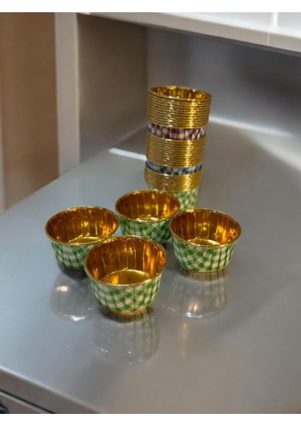 12'li Muffin Kek Kapsülleri - Renkli Kek Kalıpları Kapsülleri
