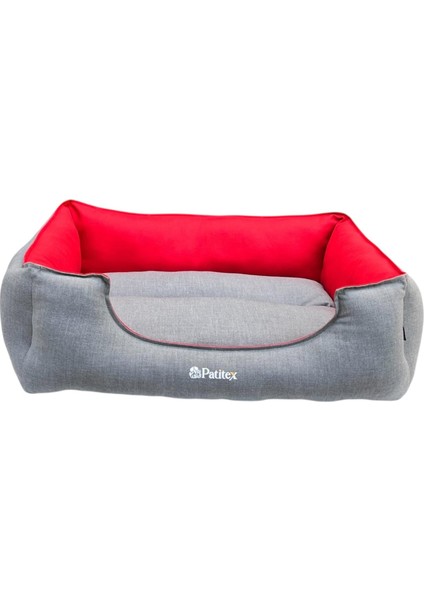 , Gri-Kırmızı,köpek Yatakları,kedi Yatakları,gabardin Kumaş,yıkanabilir,yastıklı fiyatları