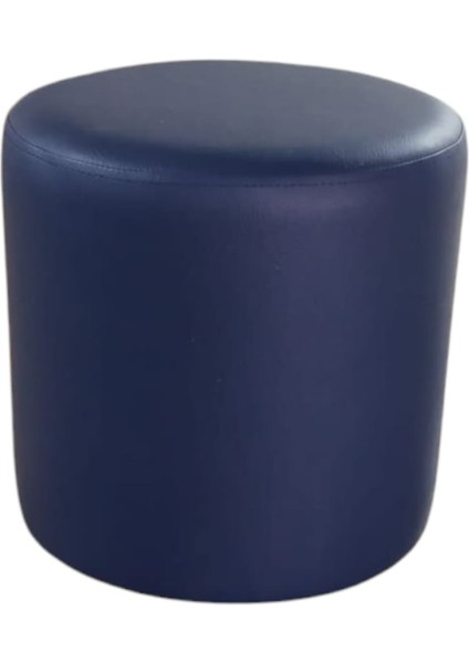 Deri Lacivert Renk 40*40 Puf