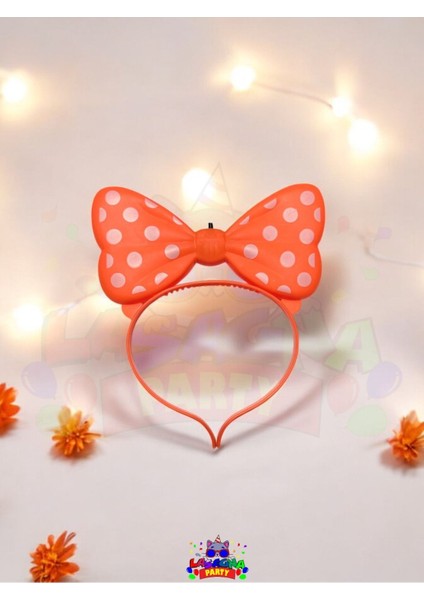 Plastik Işıklı Turuncu Minnie Mouse Taç fiyatları