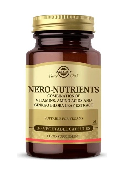 Solgar Nero Nutrients 30 Tablet