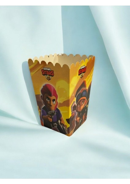 Brawl Stars Dekoratif Doğum Günü Mısır Kutusu 8 Adet