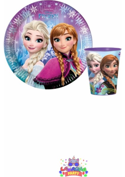Frozen Elsa Karlar Ülkesi Tabak ve Bardak 8 Adet - Doğum Günü Parti Seti Malzemeleri fiyatları