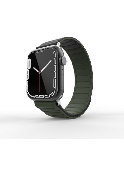 Apple Watch 10 46MM Uyumlu Zore KRD-122 Silikon Kordon Strap Kayış