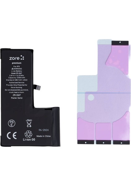 Apple iPhone x Uyumlu Zore Panter Serisi Batarya fiyatları