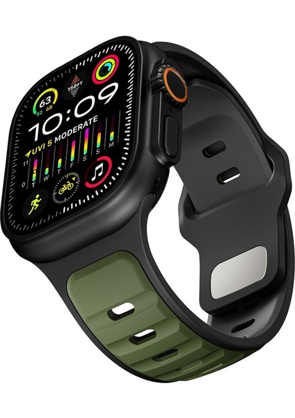 Apple Watch 10 42MM Uyumlu Zore KRD-124 Silikon Kordon Strap Kayış fiyatları