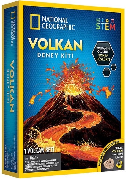 NAT02002 National Geographic Volkan Deney Kiti - Trvolcano2 +8 Yaş