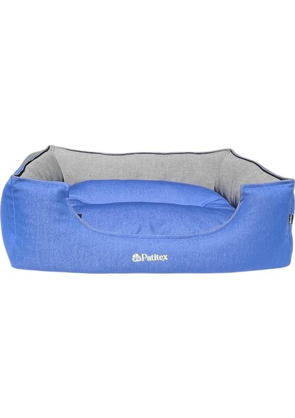 , Gri-Mavi,köpek Yatakları ,kedi Yatakları,gabardin Kumaş,yıkanabilir,yastıklı modelleri