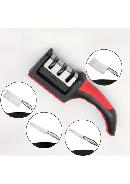 3 Kademeli Profesyonel Bıçak Bileme Aleti Mutfak Makası Bileyici modelleri