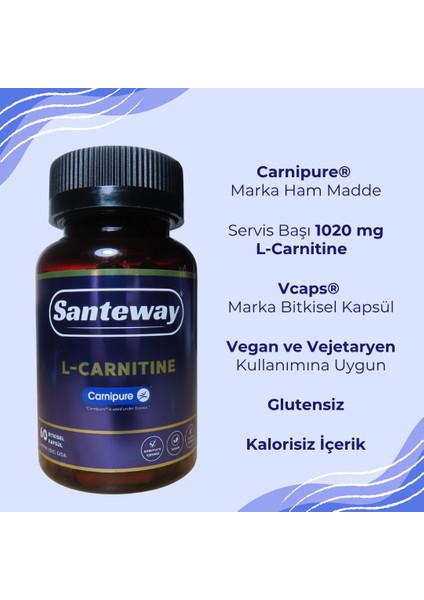 L-Carnitine Carnipure 60 Kapsül