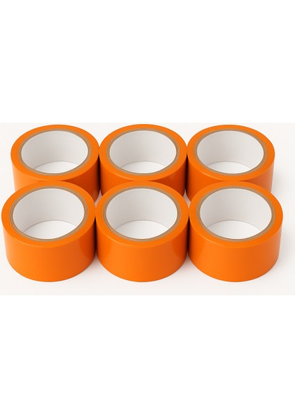 Turuncu Pvc Cam Montaj Bandı 45MMX20MT 6'lı Paket fiyatları