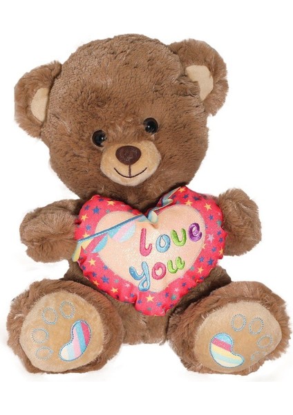 PJH2324 Peluş Kalpli Ayı Love You 30 cm -Vardem