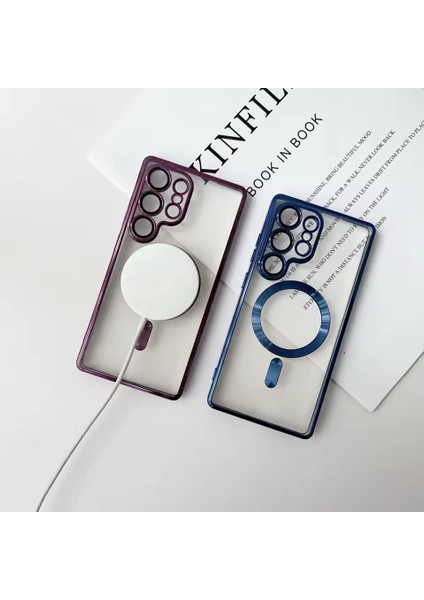 Samsung Galaxy S25 Ultra Kılıf Kamera Lens Korumalı Renkli Magsafe Şeffaf Silikon modelleri