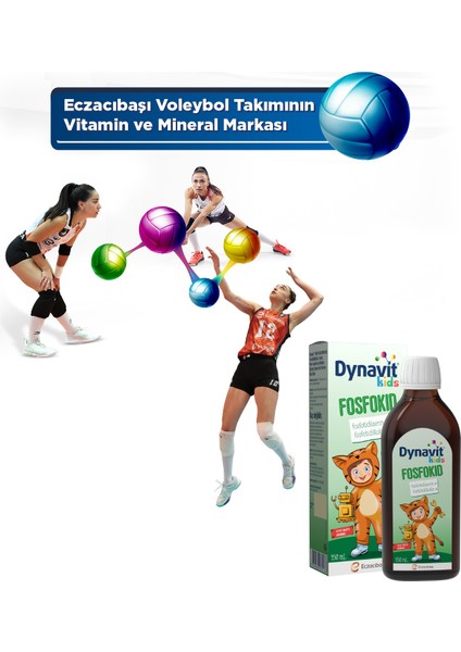 Kids Fosfokid Şurup 150 mL - Fosfotidilserin, Fosfotidilkolin, Taurin, Rodiola Ekstresi