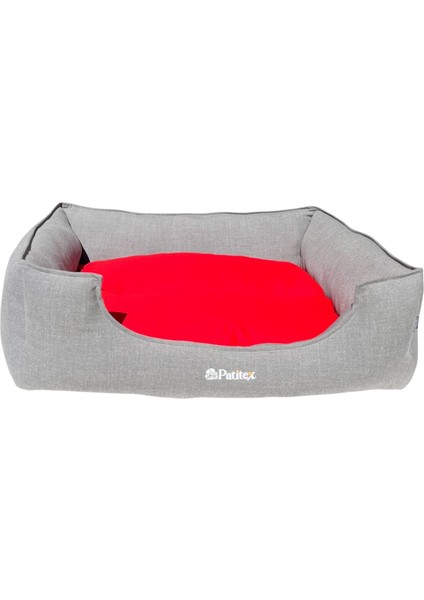 , Gri-Kırmızı -Köpek Yatakları ,kedi Yatakları,gabardin Kumaş,yıkanabilir,yastıklı fiyatları