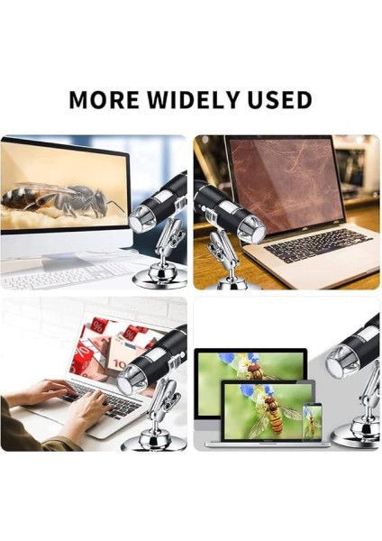 1600X Diji Mikroskop USB 8led Çok Amaçlı Cilt Biyolojik Analiz Tel Tamiri Muayene Kamerası modelleri