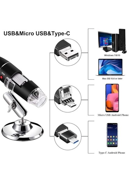 1600X Diji Mikroskop USB 8led Çok Amaçlı Cilt Biyolojik Analiz Tel Tamiri Muayene Kamerası fırsatları