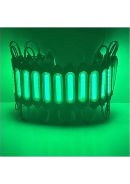( 10 x Adet ) 1 Set Sıra Modüler LED 12V Yeşil (Green)